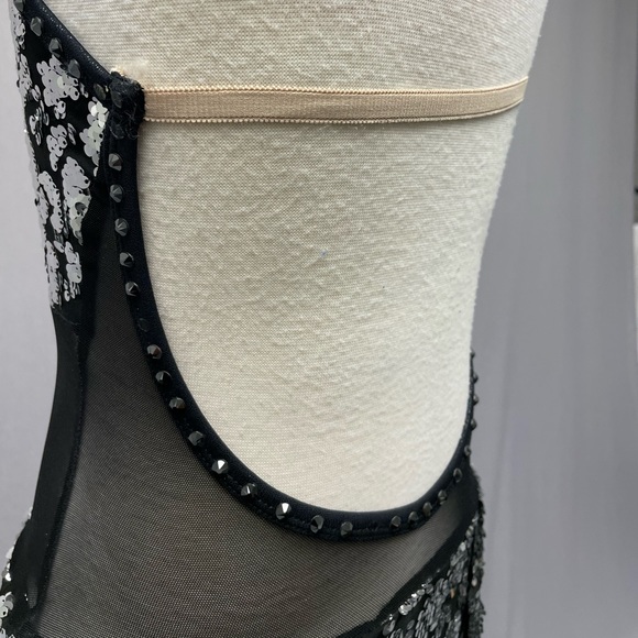 A Wish Come true silver black dance mesh costume S - Picture 15 of 16